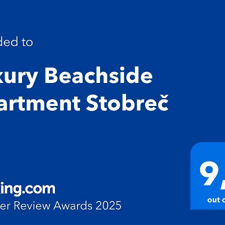 Apartment Luxury Beachside Stobrec, 30m To Pebble Beach, Restaurants, Center Of Stobrec Split